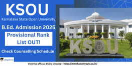 KSOU BEd 2025 Provisional Rank List Released